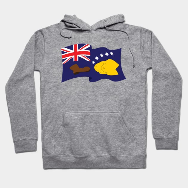 Booting Flag Hoodie by Rock Bottom